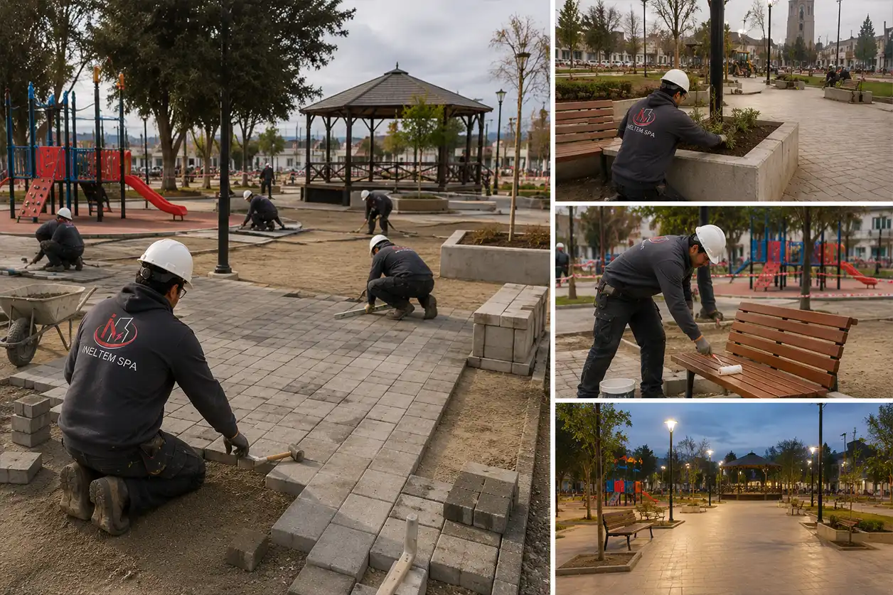 Mejoramiento de plaza pública — INELTEM SpA